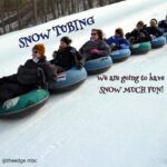 snow tubing and other fun winter activities, hosted by our church