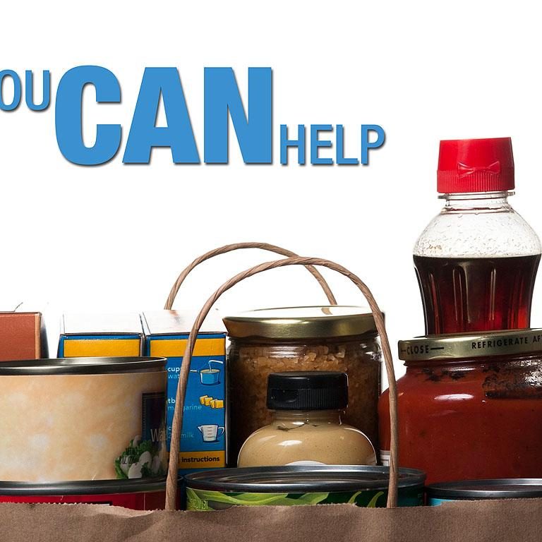Food bank support invitation.